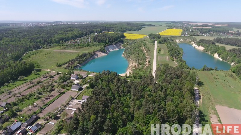 Раёны. Кварталы: Жахліва прыгожыя. Як выглядаюць гродзенскія кар'еры з вышыні (+відэа з дрона)