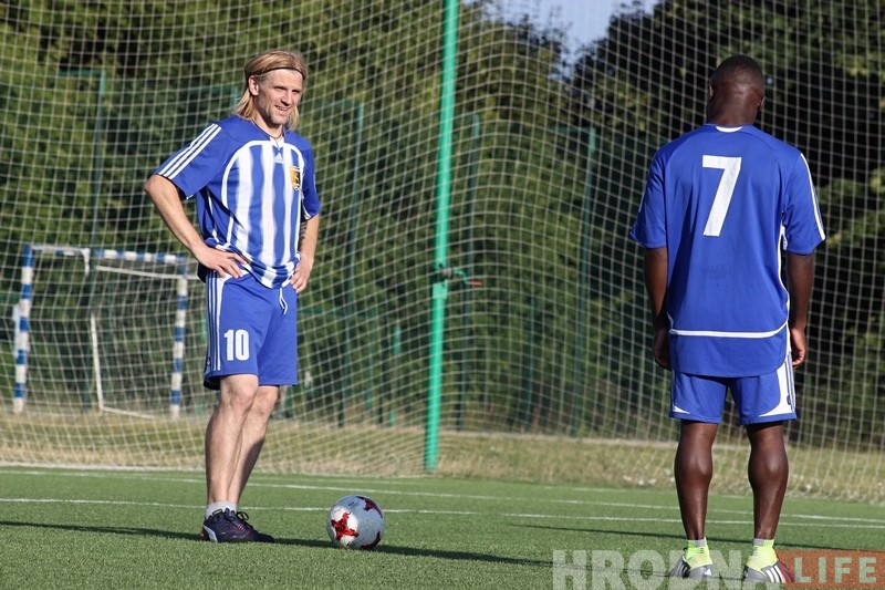 "Нёман" правёў матч супраць гродзенцаў са слабым зрокам, якія рыхтуюцца да міжнароднага турніру