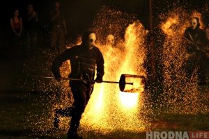 ФОТА: відовішчнае вогненнае шоў прайшло ў парку Жылібера