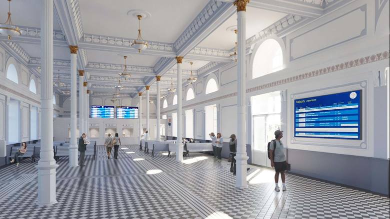 Железнодорожный вокзал в Белостоке ждет ремонт: смотрите, как он изменится уже через год