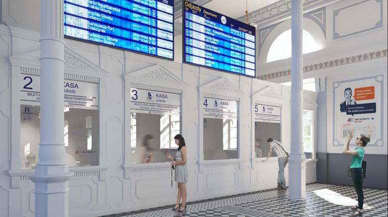 Железнодорожный вокзал в Белостоке ждет ремонт: смотрите, как он изменится уже через год