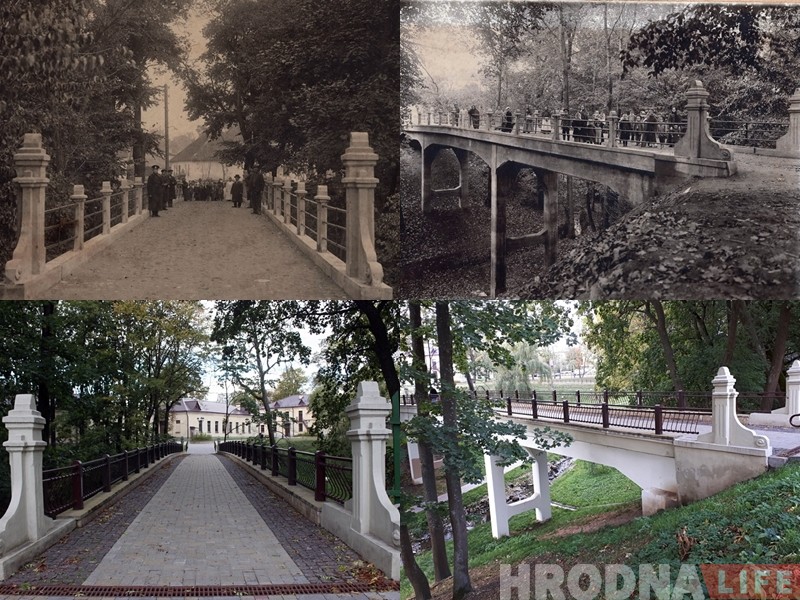 Уникальная находка: два старых фото рассказывают историю одного моста в Гродно