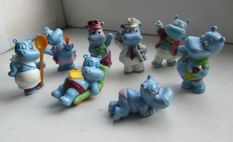 коллекция киндер сюрприз бегемоты из 90-х
