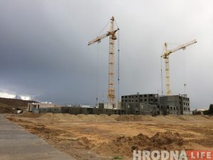 У новым мікрараёне Грандзічы пачалі будаваць першы дом