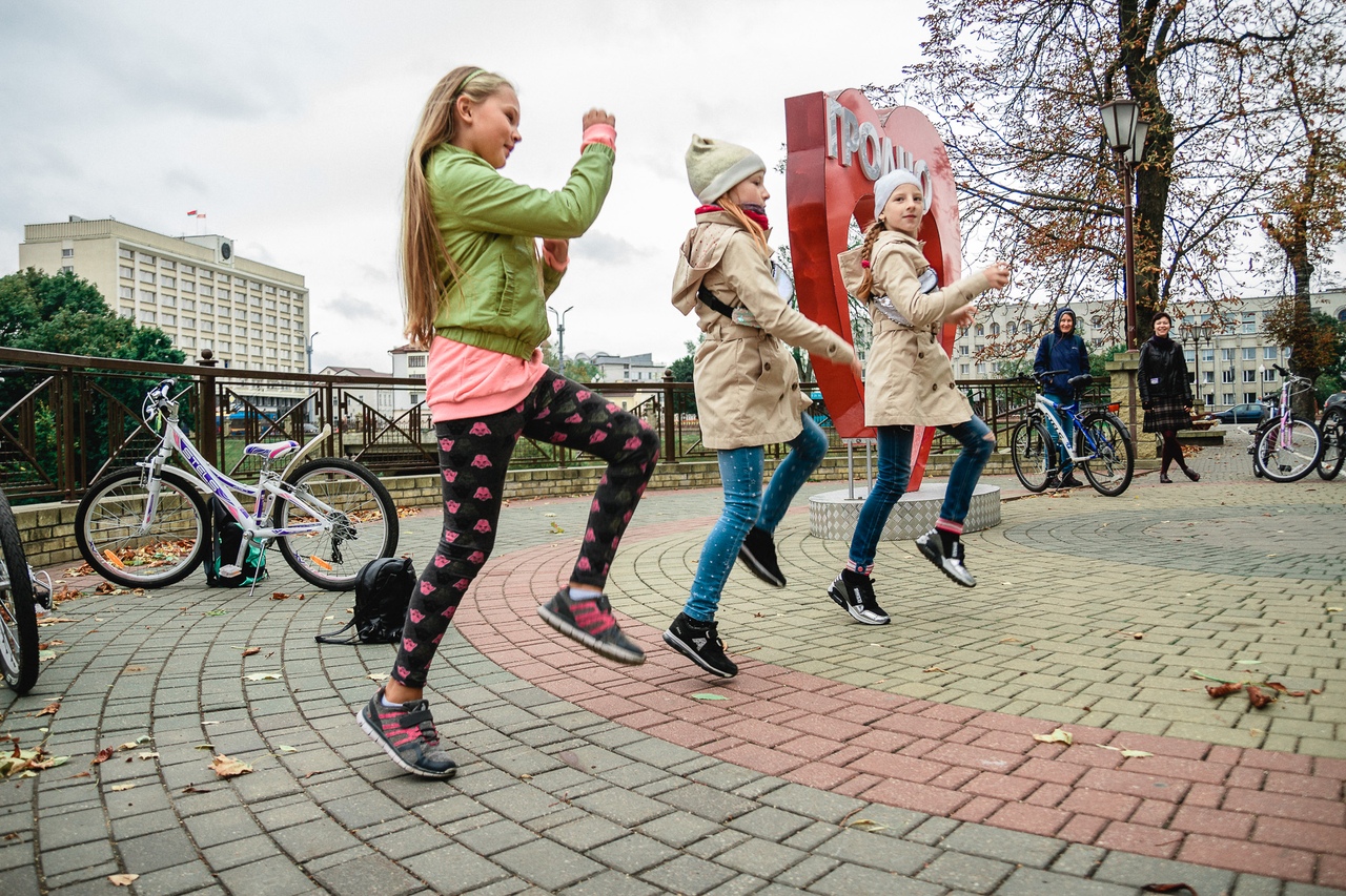 "Ледзі на веласіпедзе" праехаліся па Гродна "Ледзі на веласіпедзе" праехаліся па Гродна