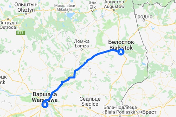 Белосток и Варшаву соединил современный автобан