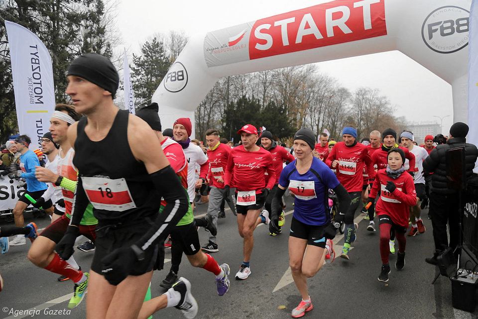 Гродзенцы сталі найлепшымі на Бегу незалежнасці ў Беластоку 