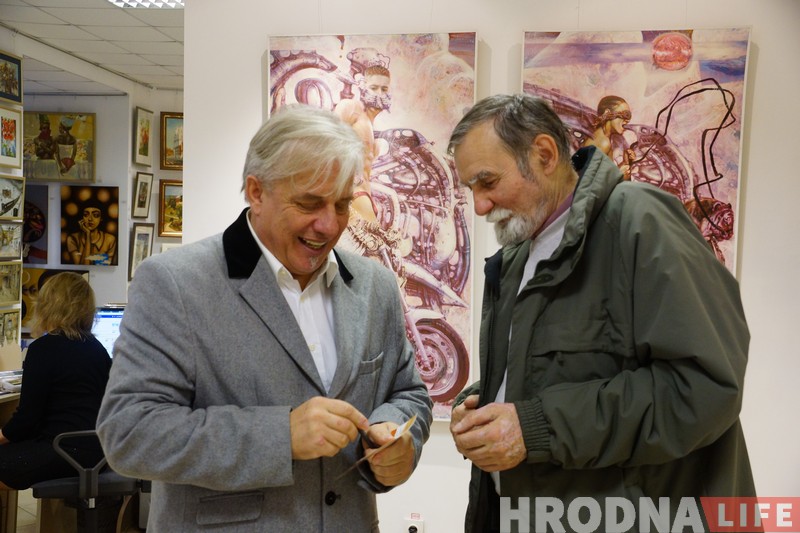 Художник гродненских героев и легенд Владимир Качан отметил 60-летие юбилейной выставкой
