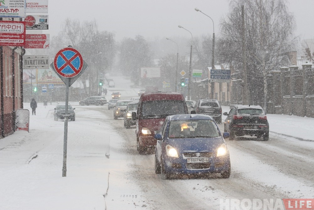 Фотарэпартаж: Гродна засыпае снегам Фотарэпартаж: Гродна засыпае снегам