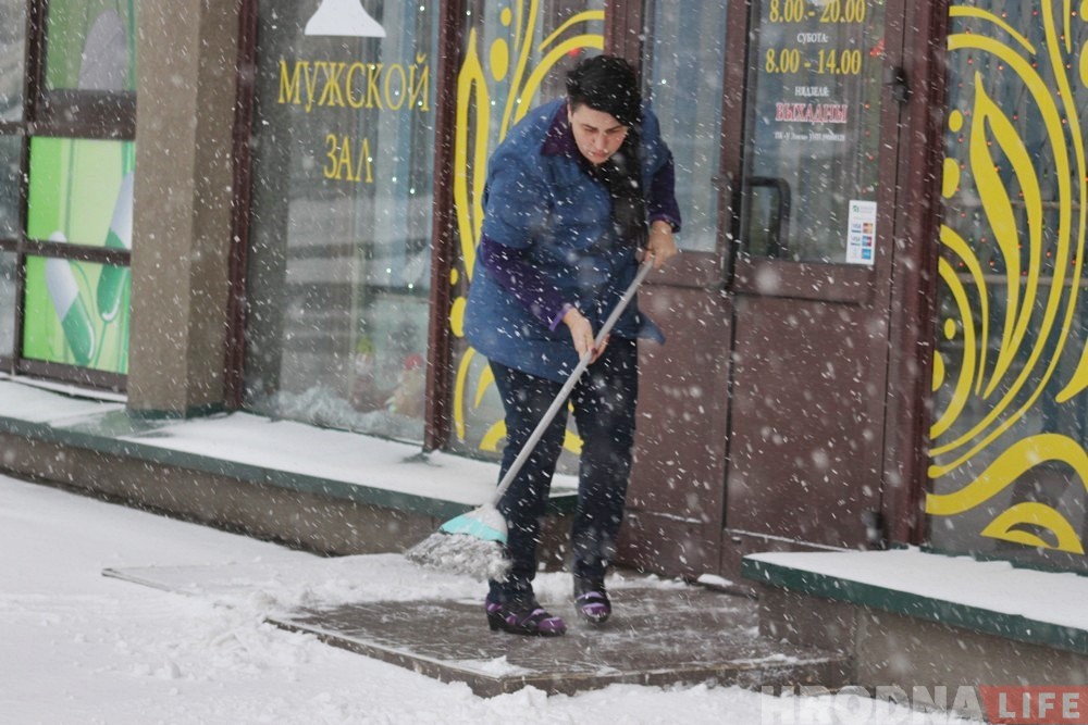 Фотарэпартаж: Гродна засыпае снегам Фотарэпартаж: Гродна засыпае снегам