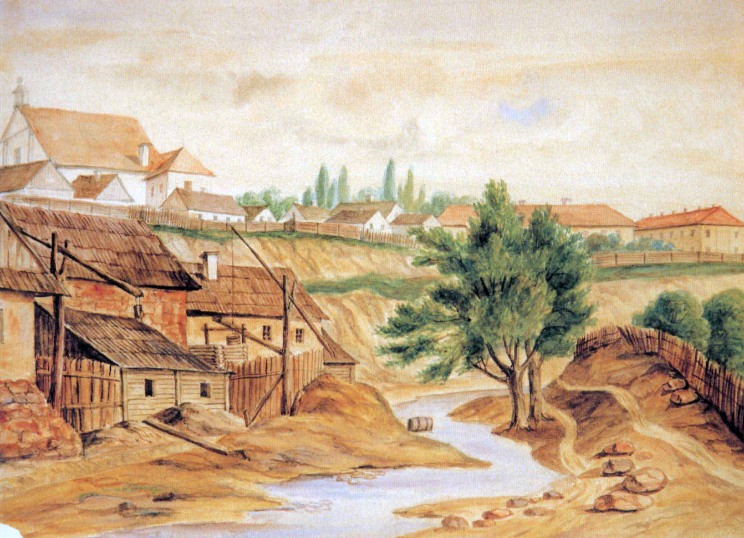 Школьны двор: як выглядаў старадаўні квартал, які знішчылі пасля вайны