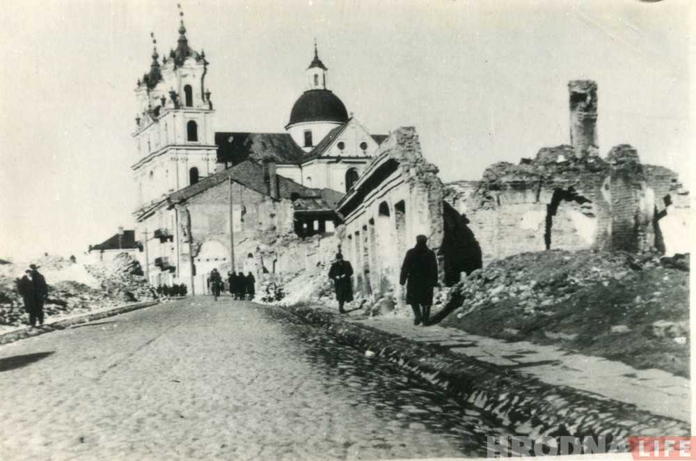 Глядзіце, як выглядаў цэнтр Гродна падчас Другой сусветнай (рэдкія фота)