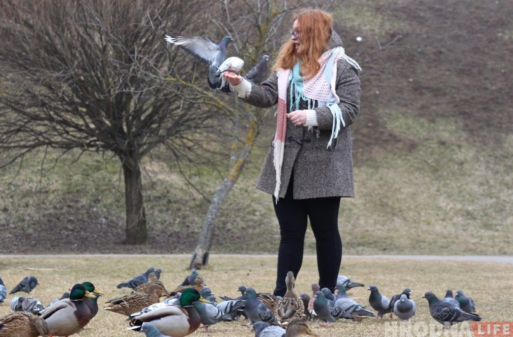 Гродзенцы ў апошні дзень зімы. Фота