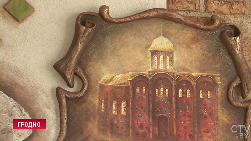 В гродненской гимназии создают масштабное "панно времени" с символами города