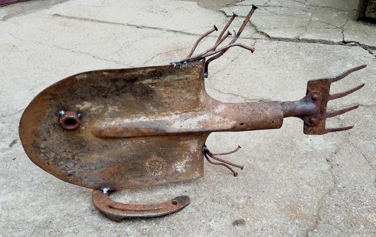 Жалезнае мастацтва. Гродзенскі каваль робіць рыбаў з рыдлёвак