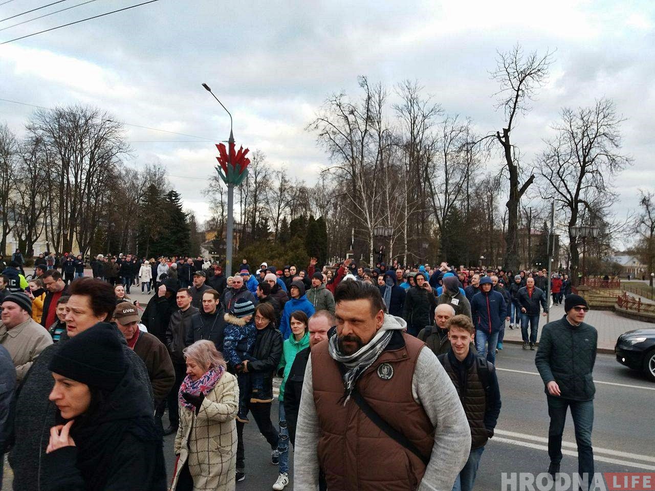 Глядзіце, як два гады таму гродзенцы выйшлі на акцыю пратэсту супраць дэкрэта №3