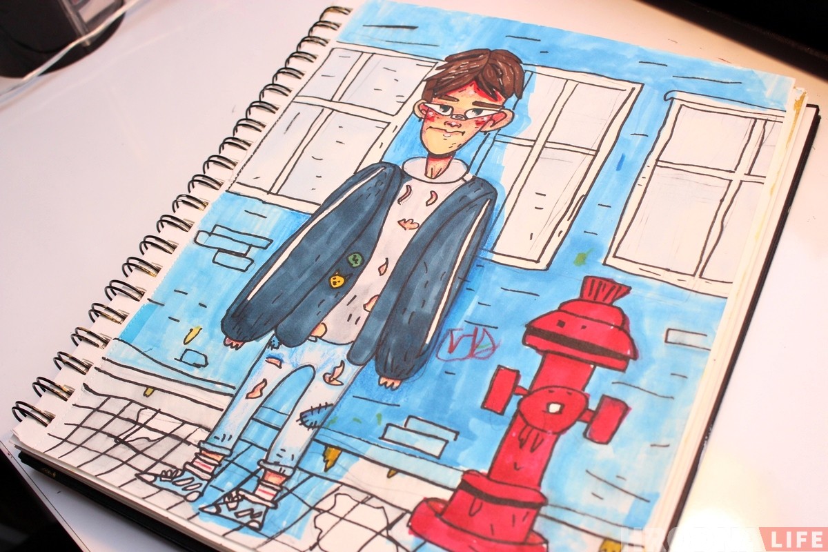 "Хочу быть иллюстратором". 9-летний гродненец удивляет всех своими стильными рисунками