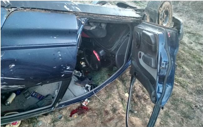 Под Свислочью бесправник перевернулся на машине. Он в реанимации