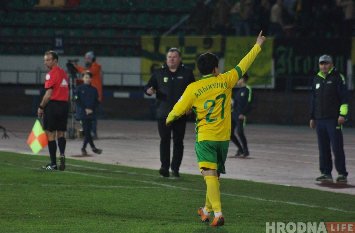 «Я прыйшоў, каб дапамагаць перамагаць». Гулжыгіт Алыкулаў пра першы гол за "Нёман" 