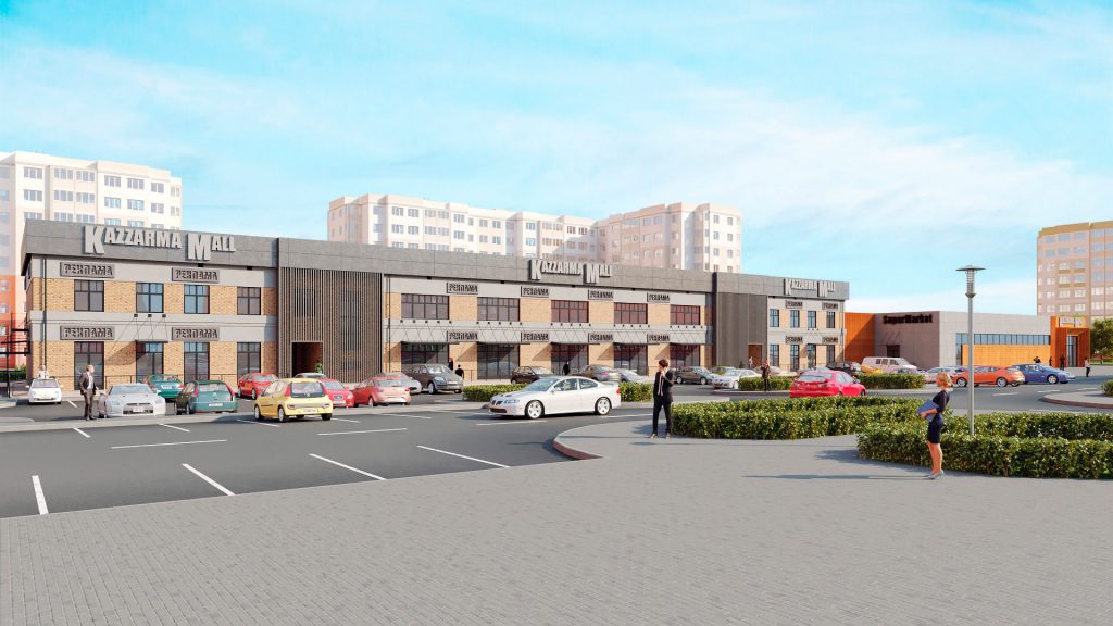 В бывшей казарме на Щорса откроют торговый центр Kazzarma Mall. Так он будет выглядеть