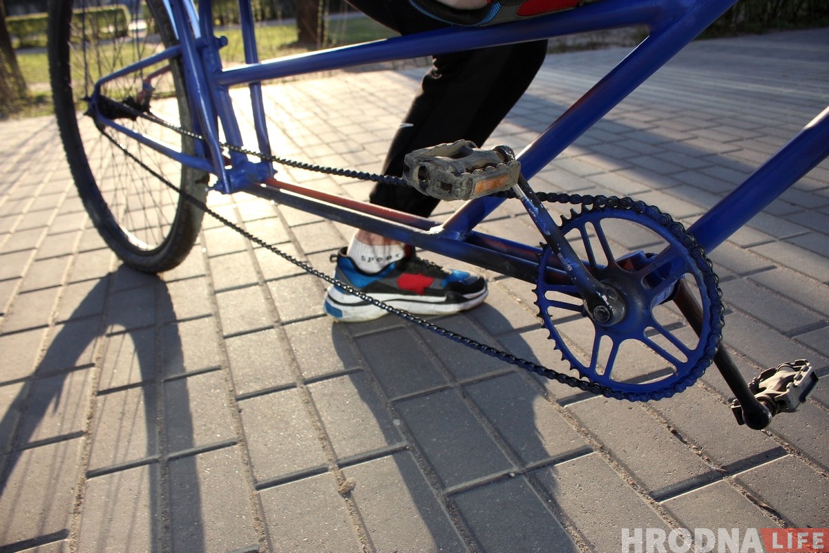 Повар з Гродна за 30 хвілін зрабіў сабе незвычайны ровар Повар з Гродна за 30 хвілін зрабіў сабе незвычайны ровар