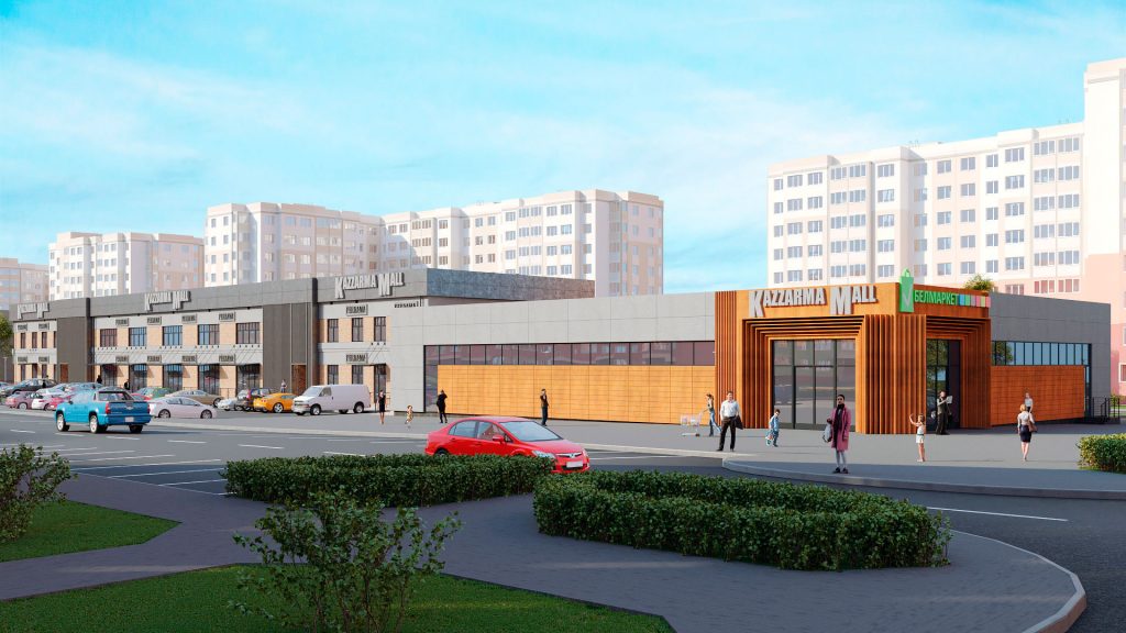 В бывшей казарме на Щорса откроют торговый центр Kazzarma Mall. Так он будет выглядеть