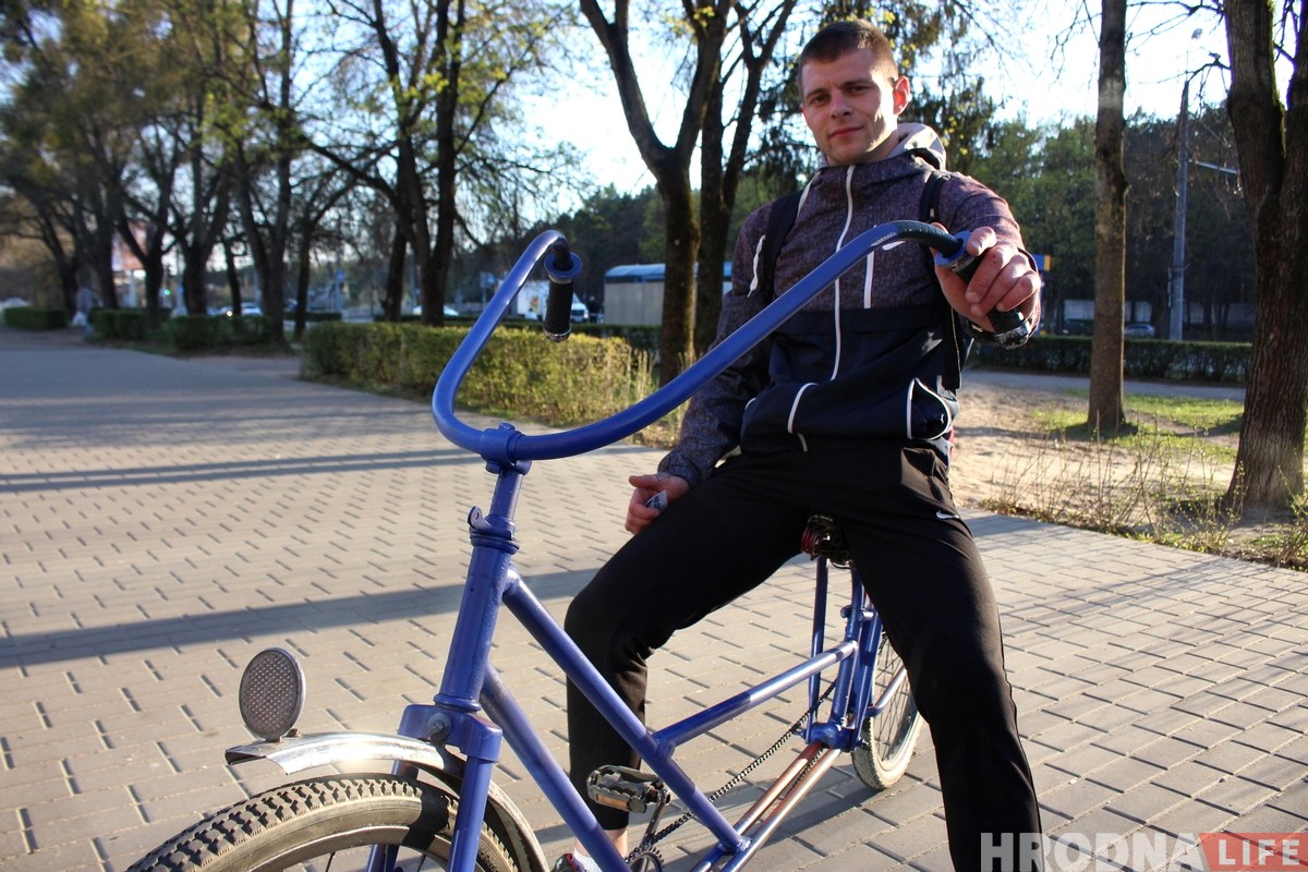 Повар з Гродна за 30 хвілін зрабіў сабе незвычайны ровар Повар з Гродна за 30 хвілін зрабіў сабе незвычайны ровар