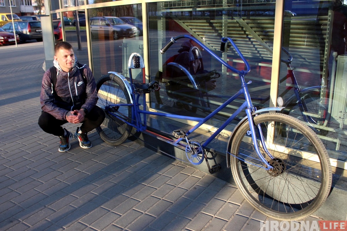 Повар з Гродна за 30 хвілін зрабіў сабе незвычайны ровар