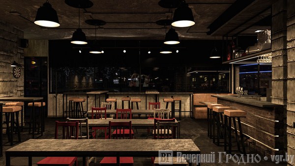 У Гродне адкрываецца спортбар з брутальным інтэр'ерам У Гродне адкрываецца спортбар з брутальным інтэр'ерам