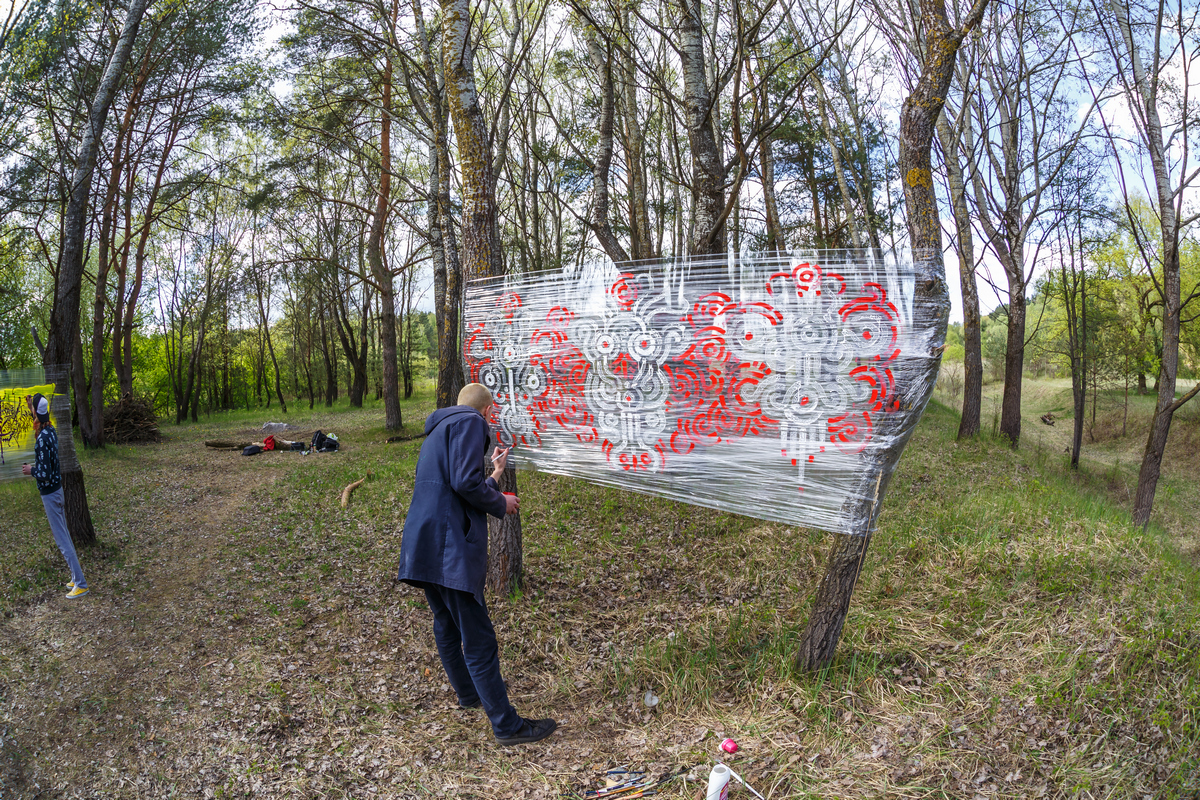 Галерэі, якіх не існуе: глядзіце, якую інсталяцыю стварылі пад Гродна