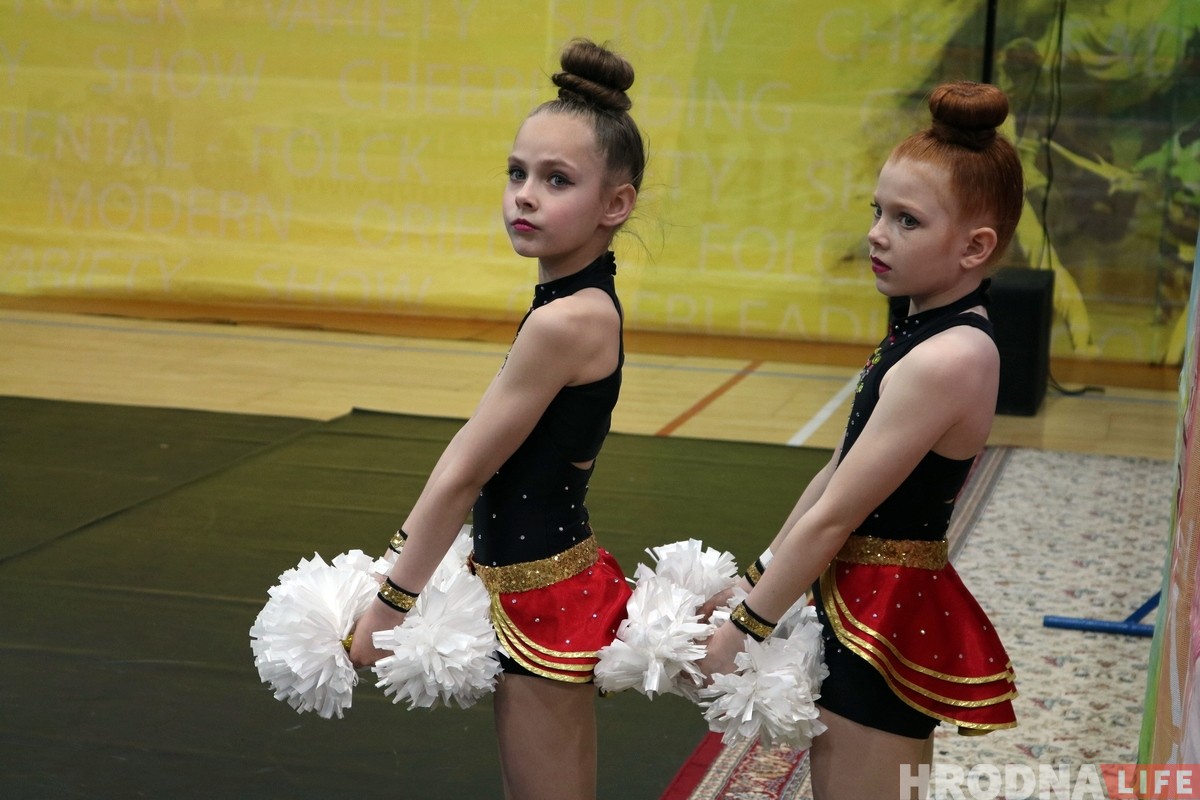 Смотрите как в Гродно проходили областные соревнования по чирлидингу 