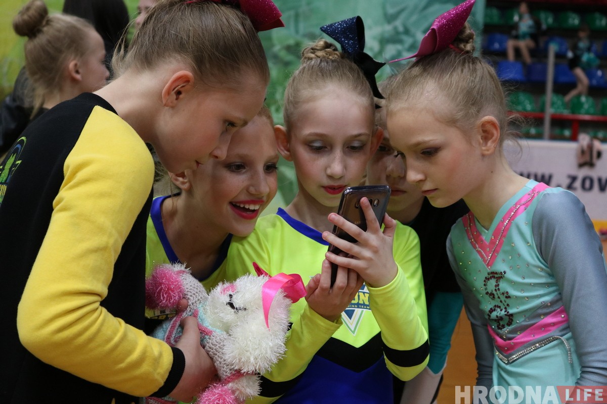 Смотрите как в Гродно проходили областные соревнования по чирлидингу 