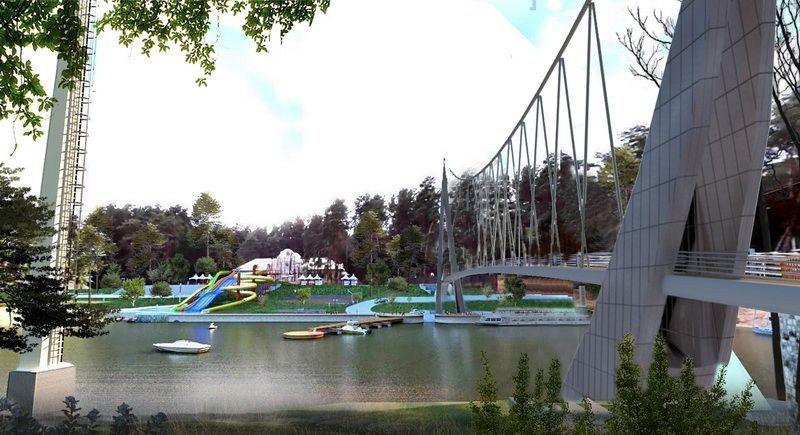 У Гродне абмяркоўваюць будучы пешаходны мост паміж Пышкамі і "Прывалам"