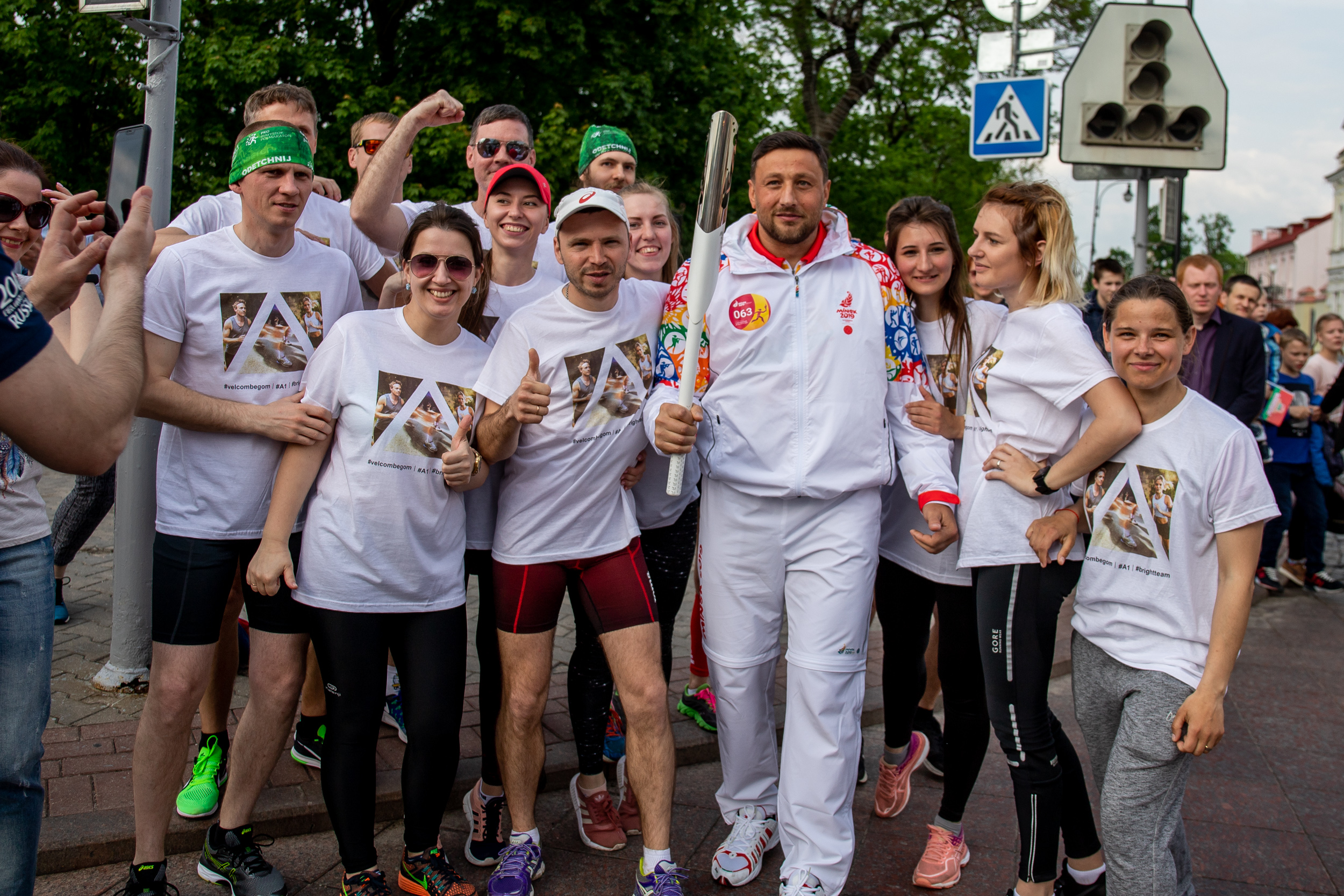 Дабрачынныя «Еўрапейскія забегі» #velcombegom праходзяць у Гродзенскай вобласці разам з эстафетай «Полымя свету»