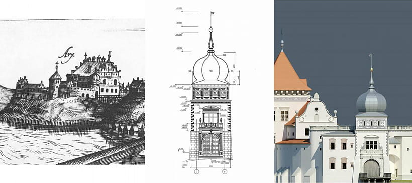 У Гродне вырашана спрэчнае пытанне аб форме купала вежы ў уязной брамы Старога замка