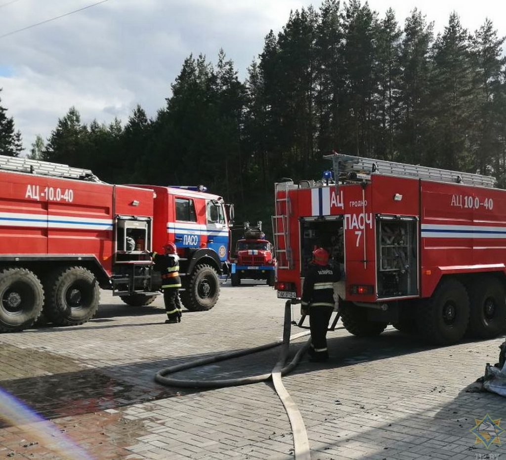 Пожар на предприятии по переработке шин под Гродно локализовали
