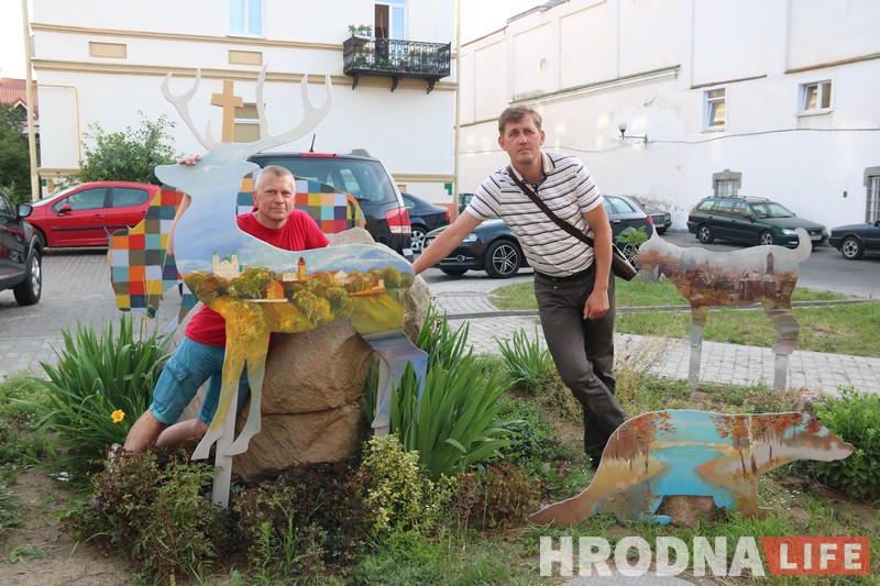  Святы Губерт сабраў сяброў і незвычайных звяроў  у дворыку на Кірава