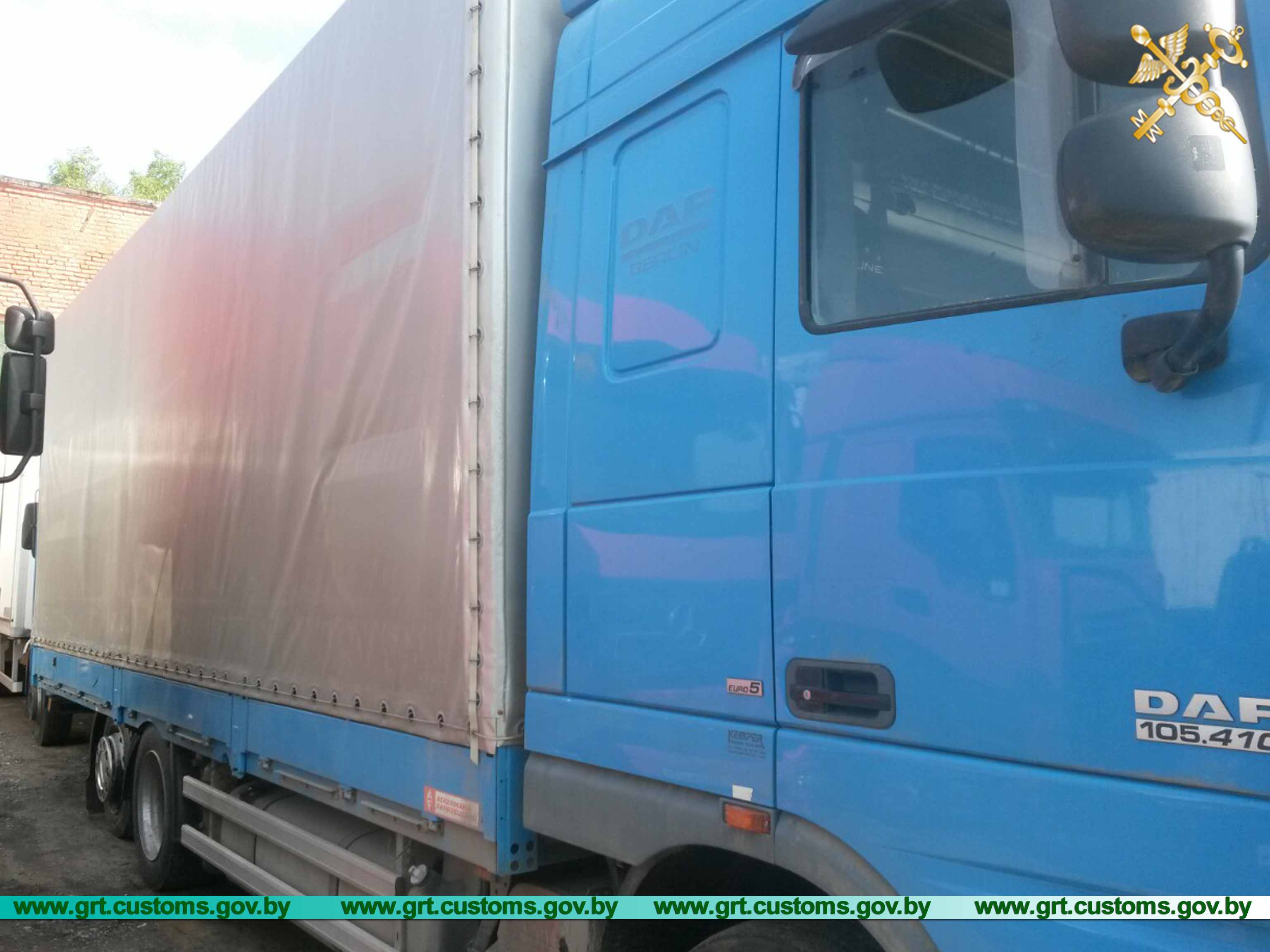 На гродзенскай мытні затрымалі грузавік