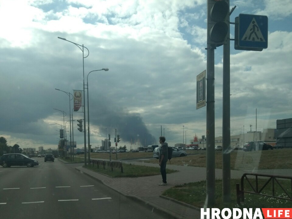 Гарэла "Экалагічная альтэрнатыва" пад Гродна. Відэа
