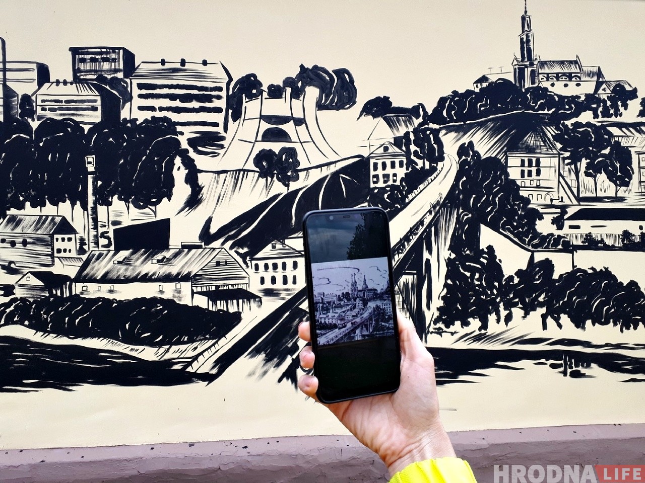 На Белуша появилось изображение панорамы Гродно