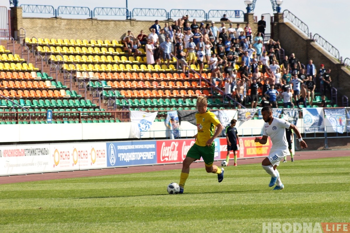 Няўдалая гульня ў Гродне працягваецца: "Нёман" на сваім полі прайграў мінскаму "Дынама"