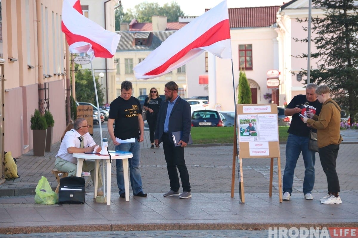 Выбары 2019: у Гродне праходзяць першыя пікеты па зборы подпісаў