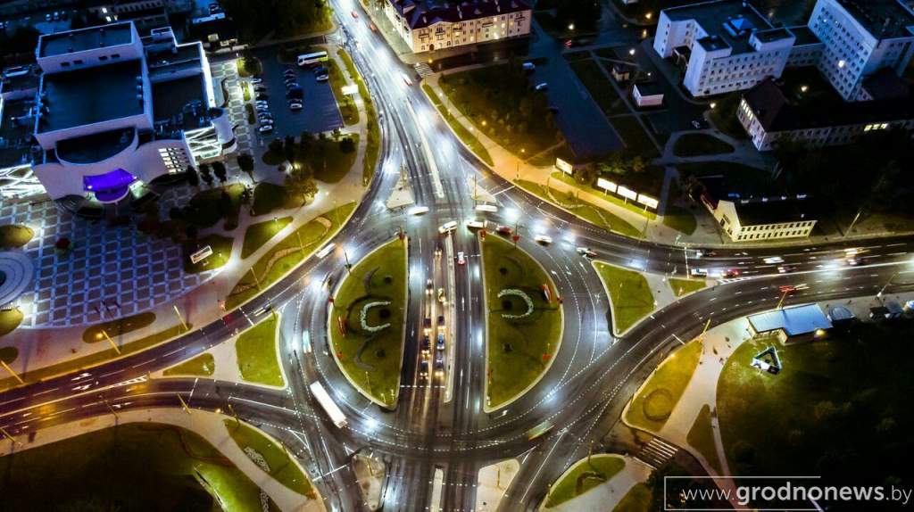 Байкеры выстроились в сердце в честь дня рождения Гродно