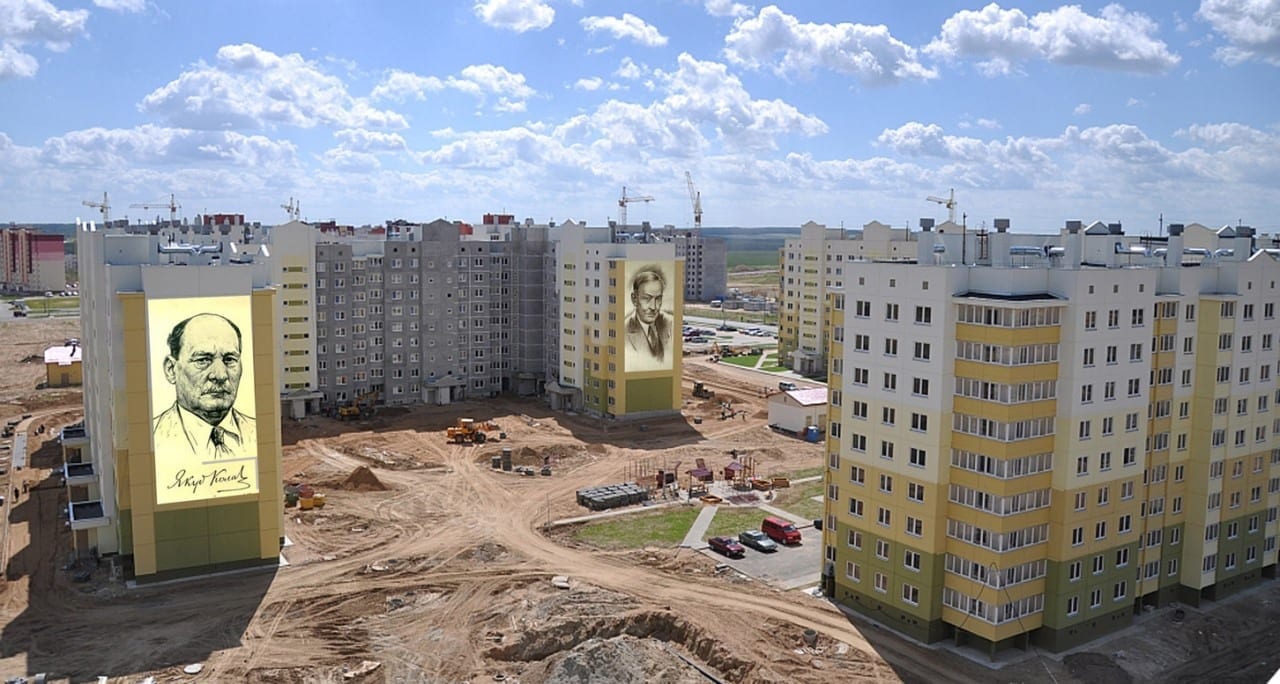 Многоэтажки в Гродно хотят украсить муралами с вытинанкой