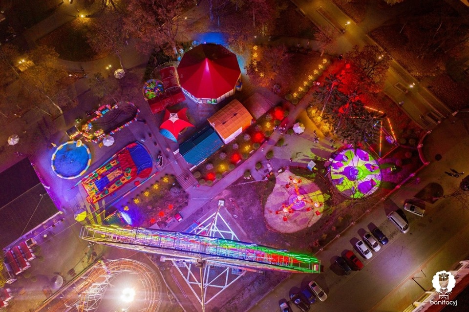 Гродненский фотограф сделал атмосферные снимки нового колеса обозрения