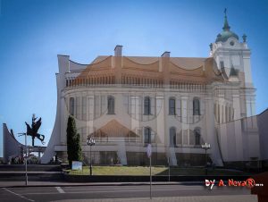 Што было на месцы драмтэатра? Глядзі віртуальную рэканструкцыю кляштара бернардынак