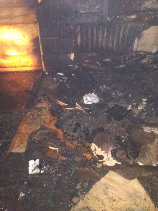 В Святске горела часовня напротив дворца Воловичей (обновлено)