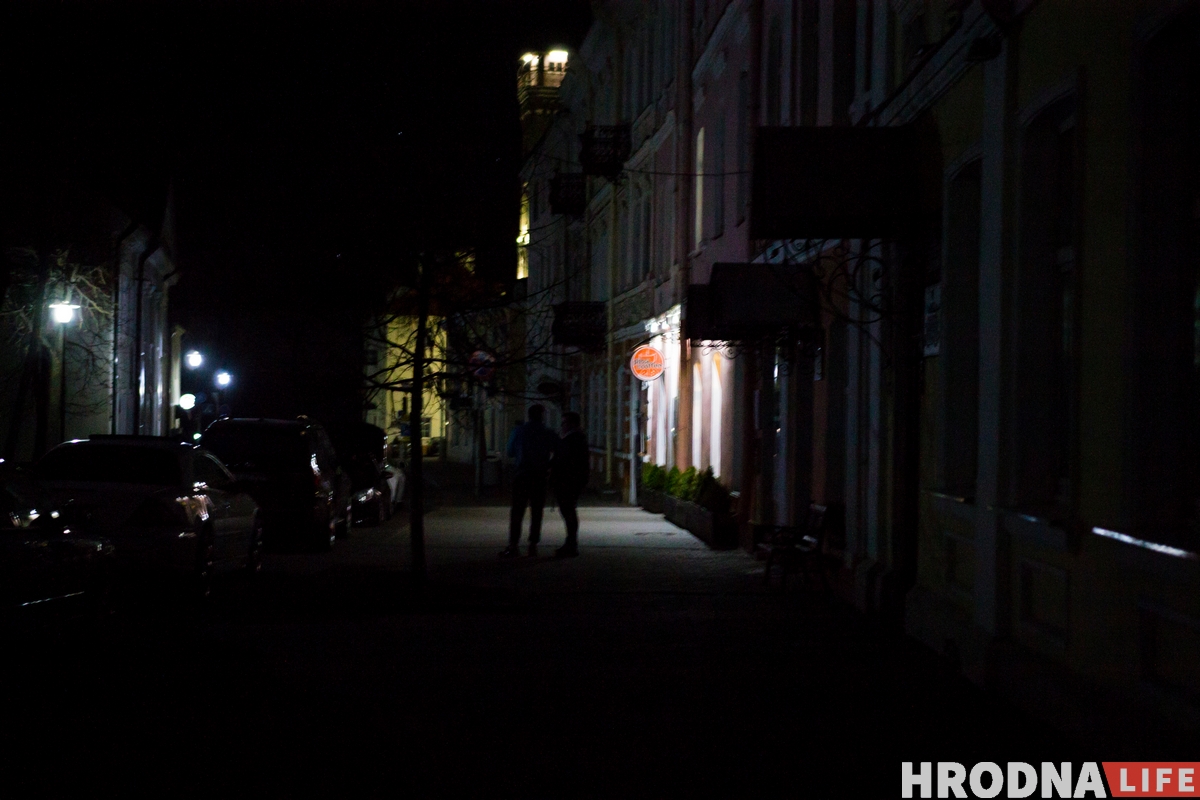ФОТО: Как выглядит ночной Гродно на выходных во время пандемии