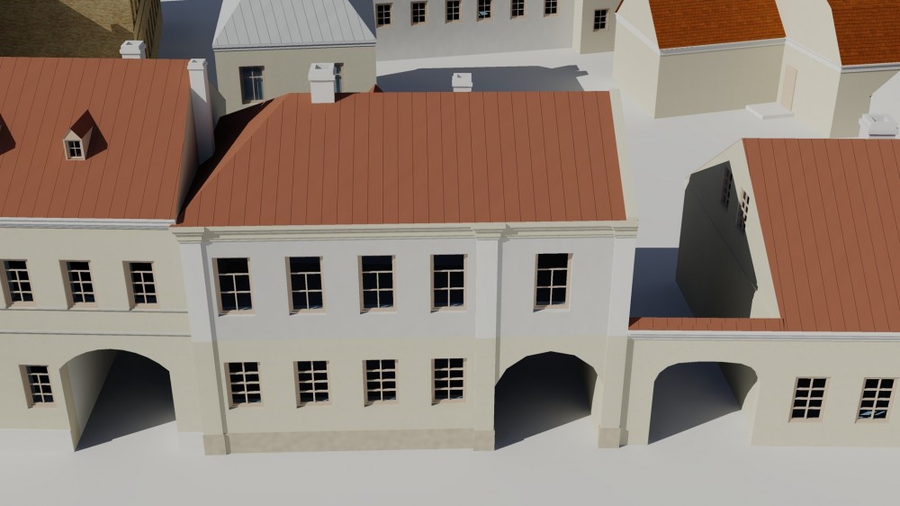 Як можа выглядаць Замкавая без Дома быту: гісторык паказаў праект адбудовы страчанага квартала ў цэнтры Гродна