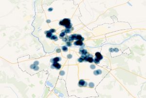Найбольш заражаных каранавірусам у Гродне жыве на Дзевятоўцы, Фартах і Вішняўцы. Дзе заражаных менш за ўсё? карта коронавируса гродно